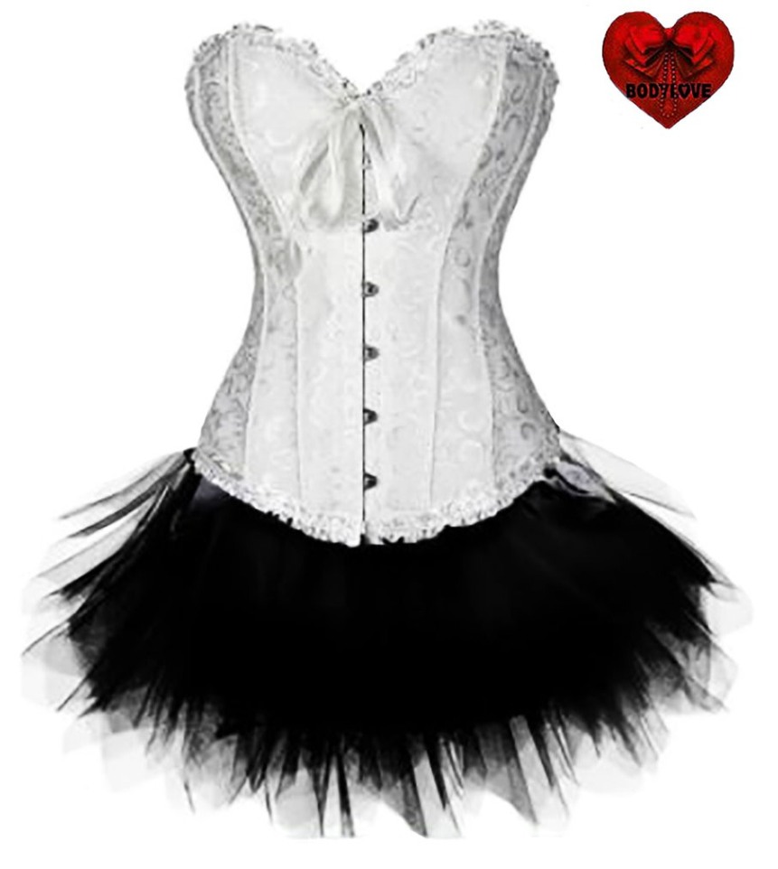 Corset et tutu blanc ou noir