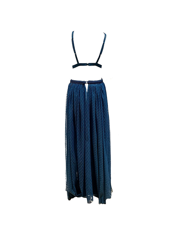 Ensemble 3 pièces Hortensia bleu vert