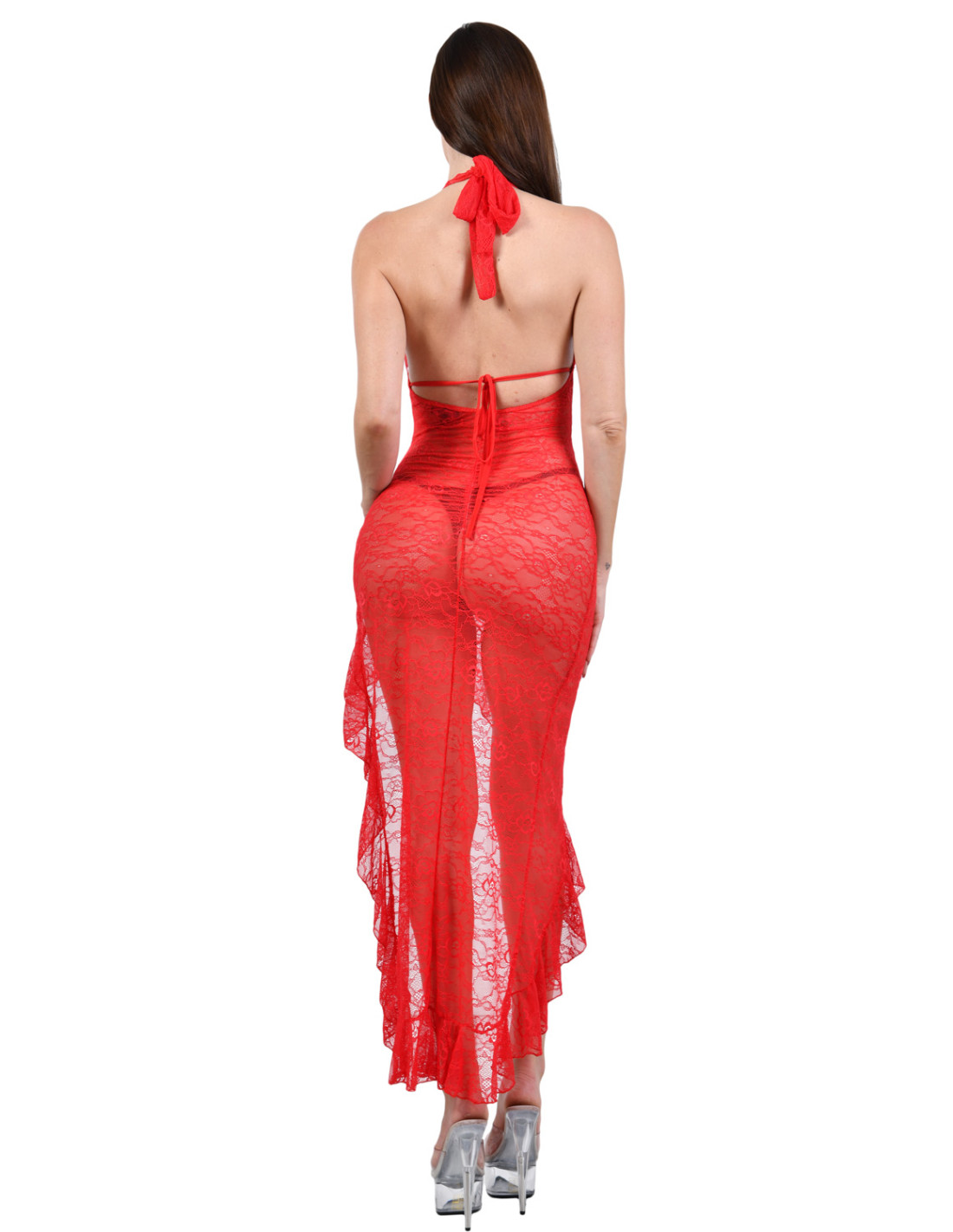 Nuisette longue Arena rouge