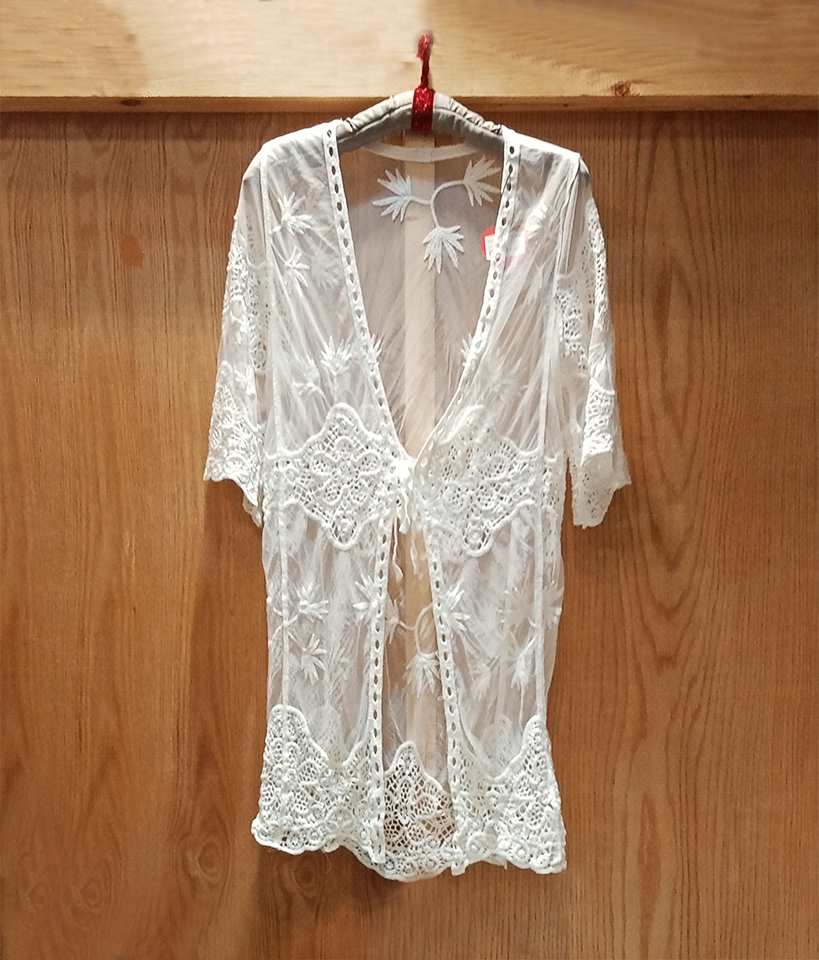 Kimono Angela blanc cassé