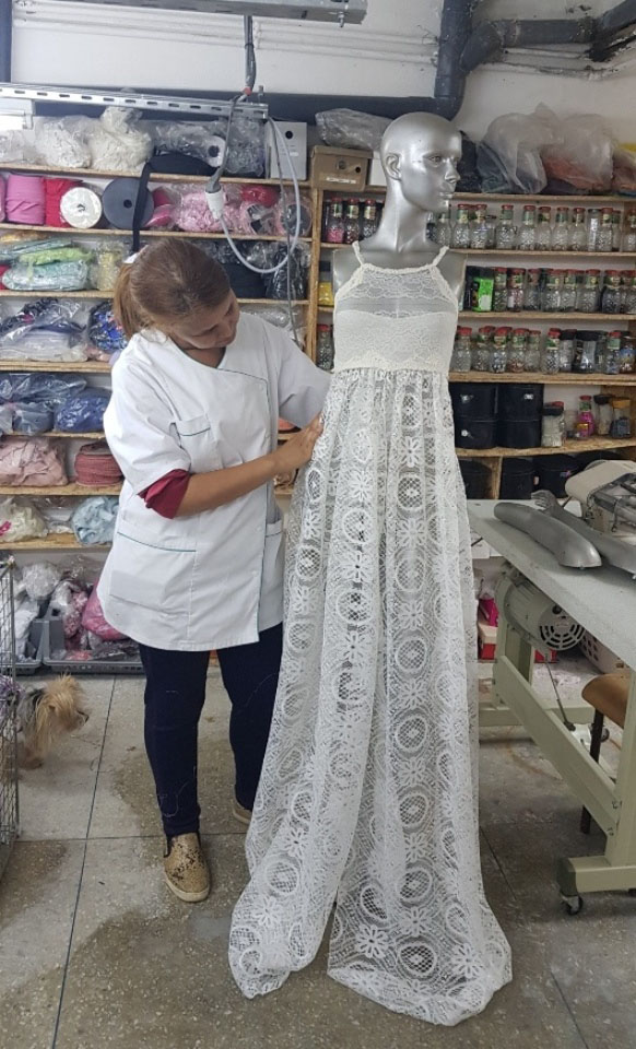 Nuisette Hilary longue ivoire