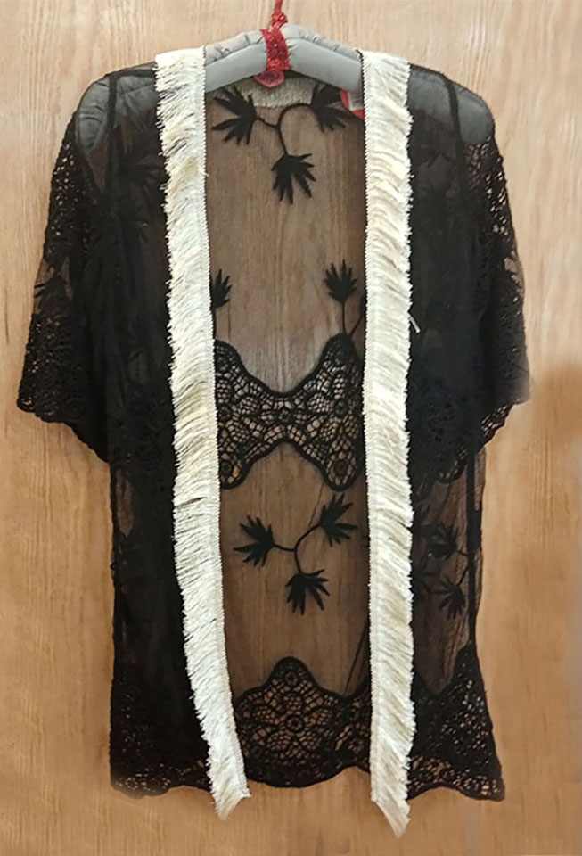 Maillot Berfina noir et écru